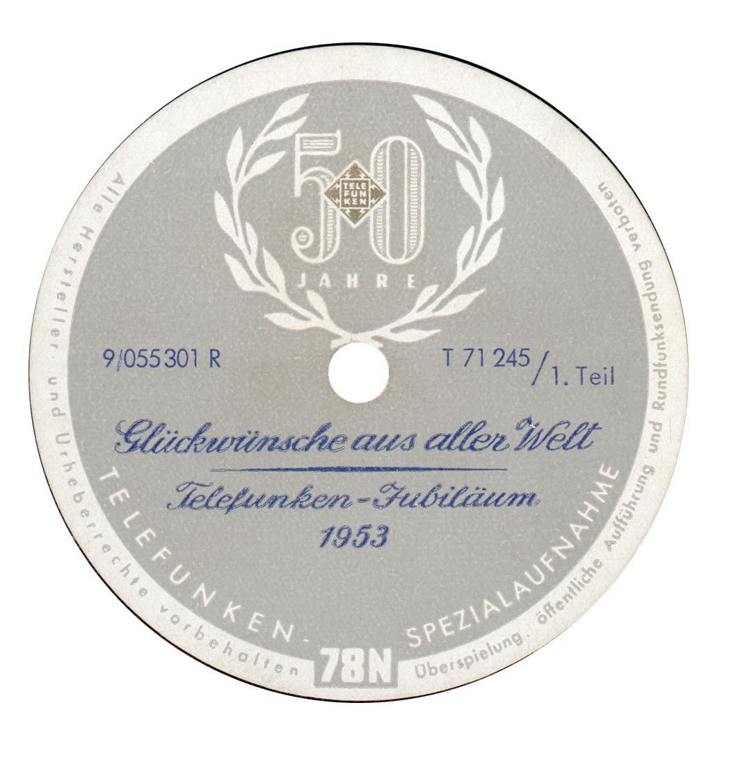 Telefunken T71245 Jubilum 50 Jahre Telefunken (Rainer E. Lotz)