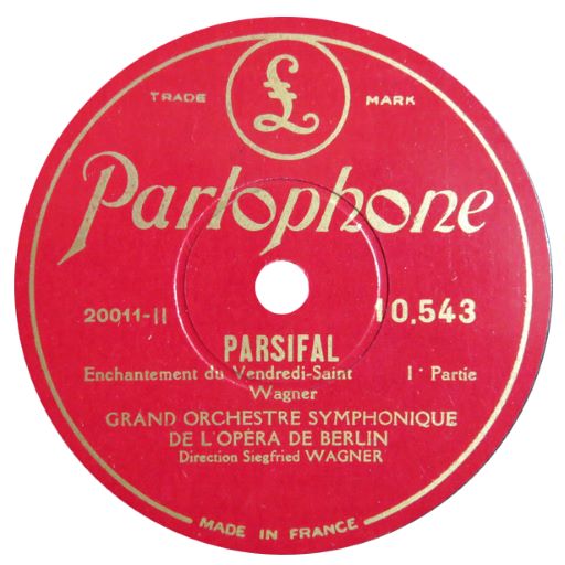 Parlophone 10500 30cm France