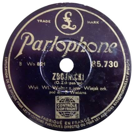 Parlophone-85000 France for Poland