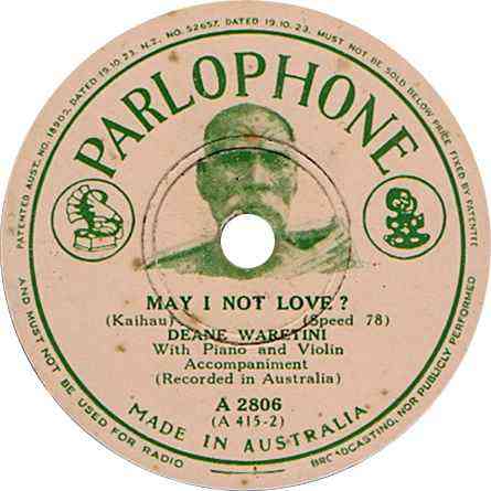 Parlophone A.2806 Australia Maori (Rainer E. Lotz)