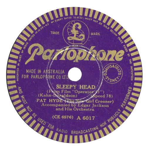 Parlophone A.6017 Australia stroboscope label (Rainer E. Lotz)