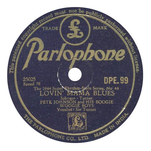 Parlophone DPE.99 1944 Super Rhythm Style Series (India)