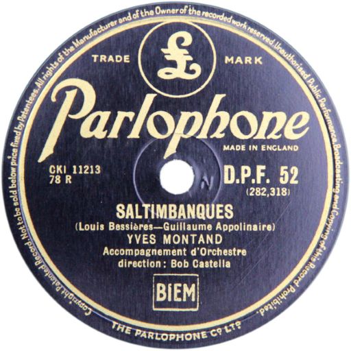 Parlophone DPF.52 UK for France
