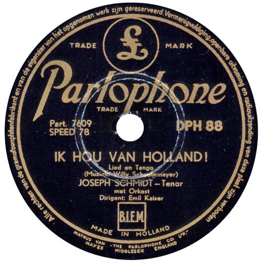 Parlophone DPH.88 Netherlands (Rainer E. Lotz)
