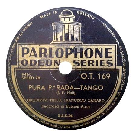 Parlophone O.T.2169 Odeon Series Hollan Tangos (Rainer E. Lotz)