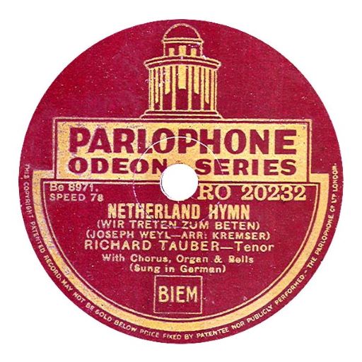 Parlophone RO.20232 (UK) Richard Tauber (Rainer E. Lotz))
