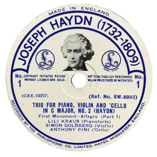Parlophone SW.1 Joseph Haydn (UK) (Rainer E. Lotz)