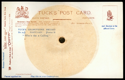Tuck Gramophone Postcard H-29