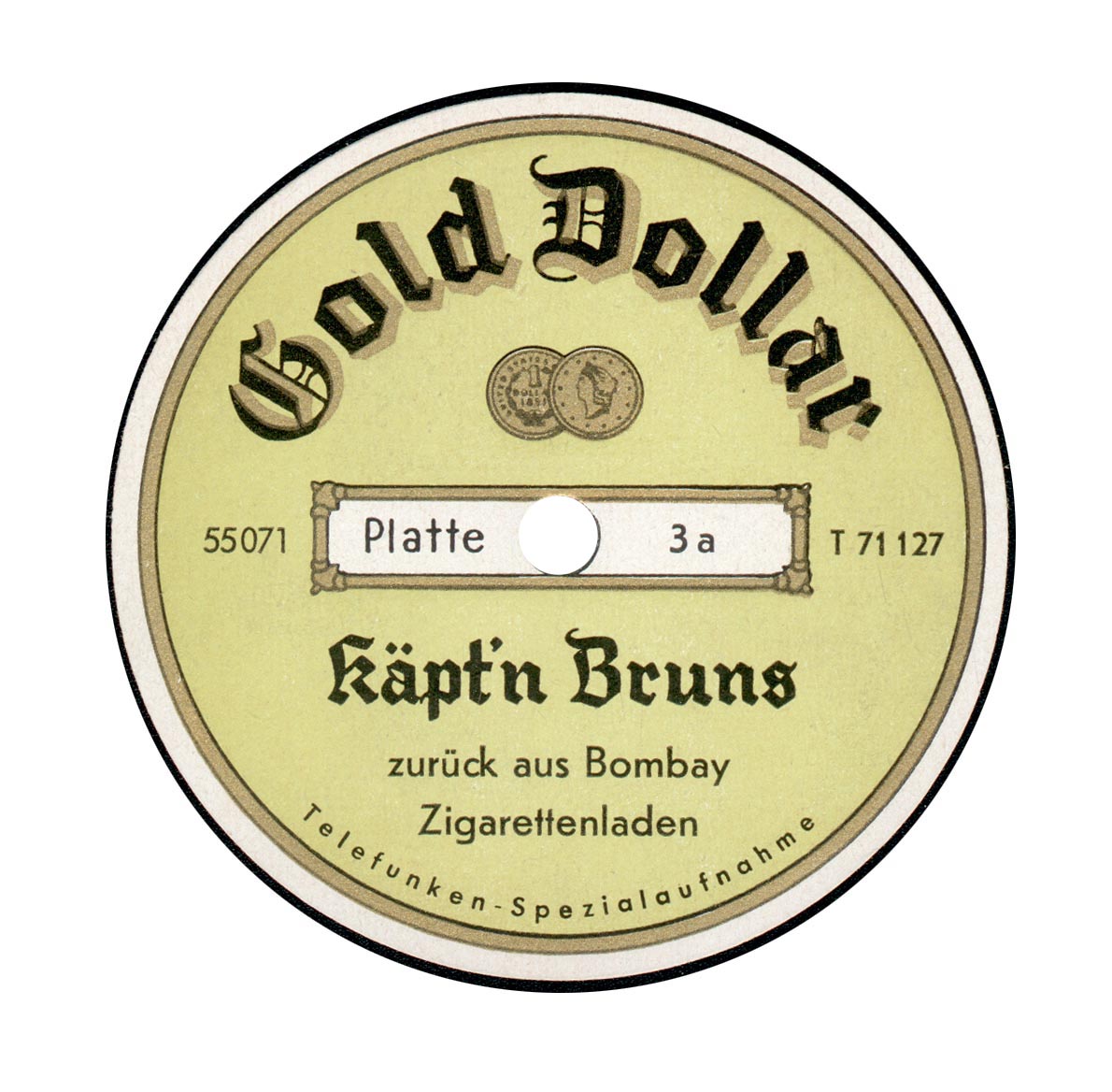 Telefunken T71127 Gold Dollar Zigaretten-Reklame (Rainer E. Lotz)